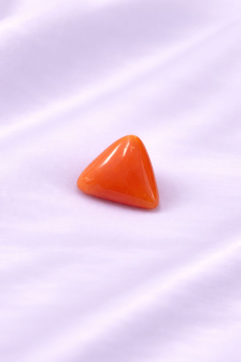Natural Red Coral Triangular 4.9 Carat
